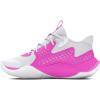 imageUnder Armour Unisex Adult Jet 23 Basketball Shoe105 WhiteVivid MagentaMetallic Gold