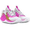 imageUnder Armour Unisex Adult Jet 23 Basketball Shoe105 WhiteVivid MagentaMetallic Gold