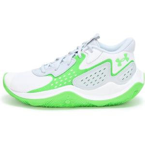 imageUnder Armour Unisex Adult Jet 23 Basketball Shoe108 WhiteGreen ShockGreen Shock