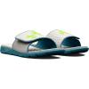 imageUnder Armour Mens Ignite Pro Slide Sandal102 Gray MistStill WaterLime Surge