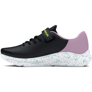 imageUnder Armour Kids Pre School Pursuit 3 Alternate Closure Running Shoe002 BlackPurple AceHighvis Yellow