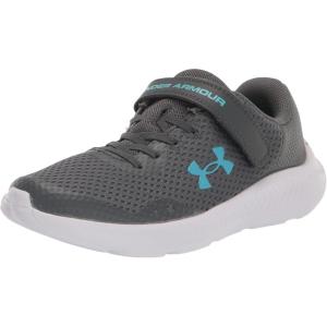imageUnder Armour Kids Pre School Pursuit 3 Alternate Closure Running Shoe101 Pitch GraySonar BlueBlue Surf