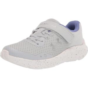 imageUnder Armour Kids Pre School Pursuit 3 Alternate Closure Running Shoe103 Halo GrayBaja BlueMetallic Silver