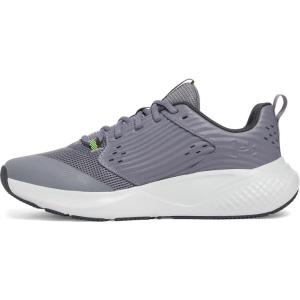 imageUnder Armour Mens Charged Commit Trainer 4 Sneaker024 Titan GrayHalo GrayHyper Green