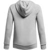 imageUnder Armour Boys Rival Fleece Big Logo Hoodie011 Mod Gray Light Heather   White