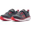 imageUnder Armour Kids Pre School Assert 9 Alternate Closure Running Shoe106 Pitch GrayChestnut RedBolt Red