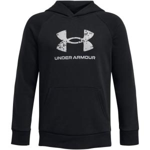 imageUnder Armour Boys Rival Fleece Big Logo Hoodie001 Black   Mod Gray