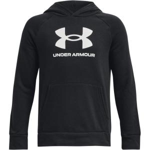 imageUnder Armour Boys Rival Fleece Big Logo Hoodie001 Black   White