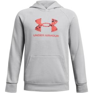 imageUnder Armour Boys Rival Fleece Big Logo Hoodie012 Mod Gray Light Heather   Coho