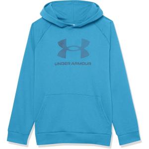 imageUnder Armour Boys Rival Fleece Big Logo Hoodie466 Cosmic Blue   Varsity Blue