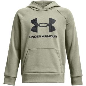 imageUnder Armour Boys Rival Fleece Big Logo Hoodie504 Grove Green   Black