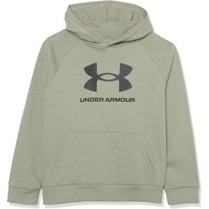 imageUnder Armour Boys Rival Fleece Big Logo Hoodie504 Grove Green Blackhusky
