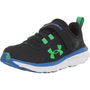 imageUnder Armour Kids Pre School Assert 9 Alternate Closure Running Shoe005 BlackVersa BlueExtreme Green