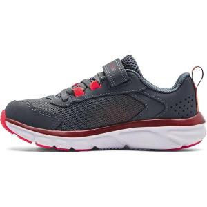 imageUnder Armour Kids Pre School Assert 9 Alternate Closure Running Shoe106 Pitch GrayChestnut RedBolt Red