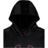 imageUnder Armour Girls Fleece Big Logo Hoodie001 Black   Rebel Pink