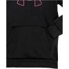 imageUnder Armour Girls Fleece Big Logo Hoodie001 Black   Rebel Pink