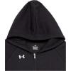 imageUnder Armour Girls Rival Fleece Full Zip Hoodie001 Black   White