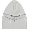 imageUnder Armour Girls Rival Fleece Full Zip Hoodie012 Mod Gray Light Heather   White
