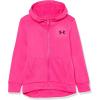 imageUnder Armour Girls Armour Fleece Full Zip Hoodie652 Rebel Pink   Black