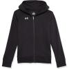 imageUnder Armour Girls Rival Fleece Full Zip Hoodie001 Black   White