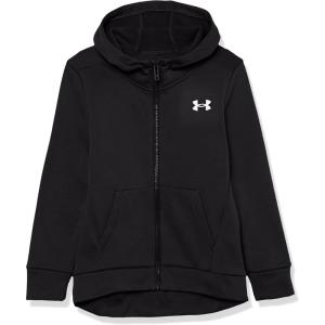 imageUnder Armour Girls Armour Fleece Full Zip Hoodie001 Black   White