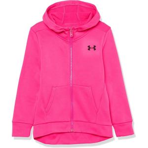 imageUnder Armour Girls Armour Fleece Full Zip Hoodie652 Rebel Pink   Black