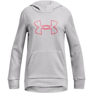 imageUnder Armour Girls Fleece Big Logo Hoodie015 Halo Gray Medium Heather   Beta