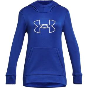imageUnder Armour Girls Fleece Big Logo Hoodie400 Team Royal   White