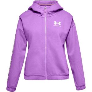 imageUnder Armour Girls Rival Fleece Full Zip HoodieExotic Bloom 568Crystal Lilac