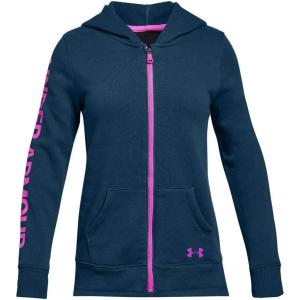 imageUnder Armour Girls Rival Fleece Full Zip HoodieTechno Teal
