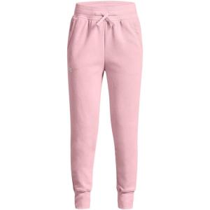 imageUnder Armour Girls Rival Fleece Joggers647 Prime Pink   White