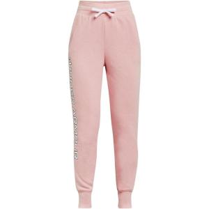 imageUnder Armour Girls Rival Fleece JoggersRetro Pink 676Black