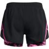 imageUnder Armour Girls Fly by 2in1 Shorts001 Black  Rebel Pink  Reflective