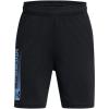 imageUnder Armour Boys Tech Wordmark Shorts002 Black   Horizon Blue