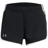 imageUnder Armour Girls Fly by Shorts001 Black  White  Reflective