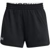 imageUnder Armour Girls Play Up Mesh Shorts001 Black   White