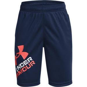 imageUnder Armour Boys Prototype 20 Logo ShortsAcademy Blue 408Venom Red