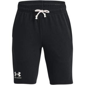 imageUnder Armour Boys Rival Terry Shorts001 Black   White