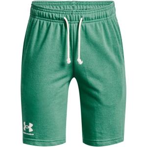 imageUnder Armour Boys Rival Terry Shorts508 Birdie Green   Onyx White