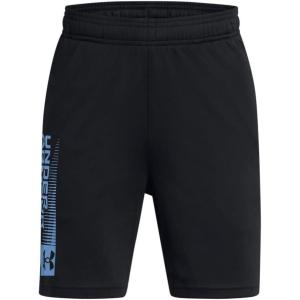 imageUnder Armour Boys Tech Wordmark Shorts002 Black   Horizon Blue