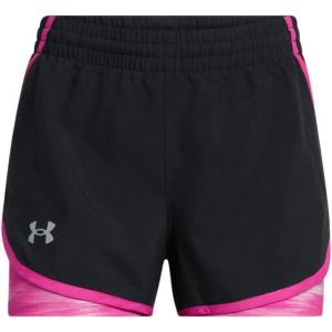 imageUnder Armour Girls Fly by 2in1 Shorts003 Black  Rebel Pink  Reflective