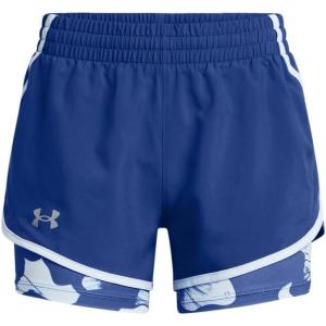 imageUnder Armour Girls Fly by 2in1 Shorts432 Tech Blue  Nimbus Blue  Reflective