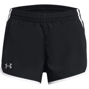 imageUnder Armour Girls Fly by Shorts001 Black  White  Reflective