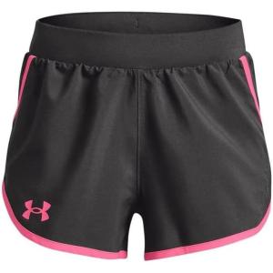 imageUnder Armour Girls Fly by Shorts011 Jet Gray   Pink Punk