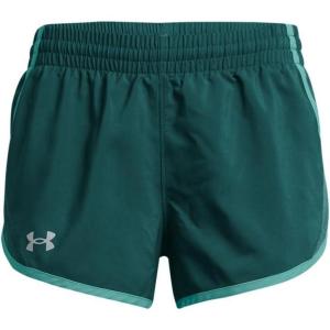 imageUnder Armour Girls Fly by Shorts449 Hydro Teal  Radial Turquoise  Reflective