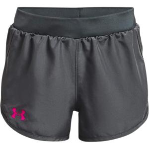 imageUnder Armour Girls Fly by ShortsPitch Gray 012Meteor Pink