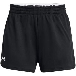 imageUnder Armour Girls Play Up Mesh Shorts001 Black   White