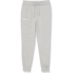 imageUnder Armour Girls Rival Fleece Joggers012 Mod Gray Light Heather   White