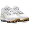 imageUnder Armour Boys Harper 8 Mid TPU Jr Baseball Shoe100 WhiteWhiteHalo Gray