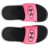 imageUnder Armour Girls Ignite Pro 8 Slide Sandal001 BlackSuper PinkUltimate Black